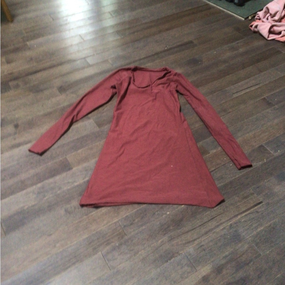Long Sleeve Cranberry Dress